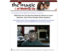 Tablet Screenshot of magicofmakingup.com